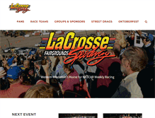 Tablet Screenshot of lacrossespeedway.com